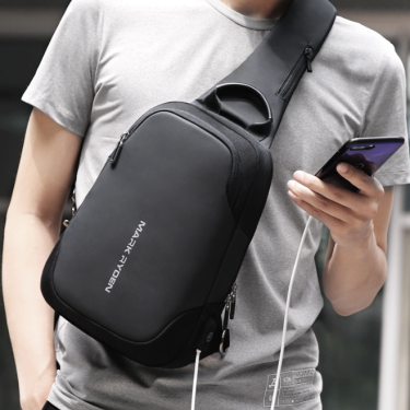 Men's bag shoulder bag casual small backpack—6