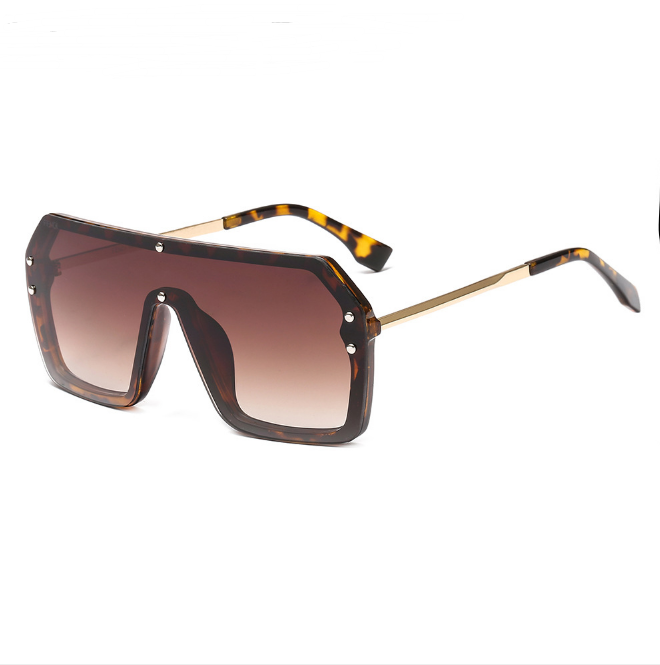 Oversize Sunglasses Fashion Style Square Sun Glasses One Pieces Mirror Lens UV4 - Picture 4 of 8