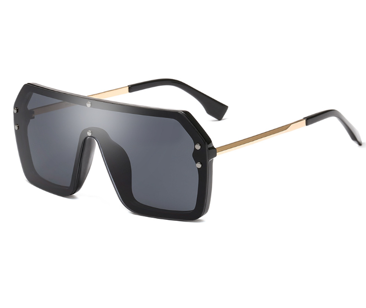 Oversize Sunglasses Fashion Style Square Sun Glasses One Pieces Mirror Lens UV4 - Picture 6 of 8