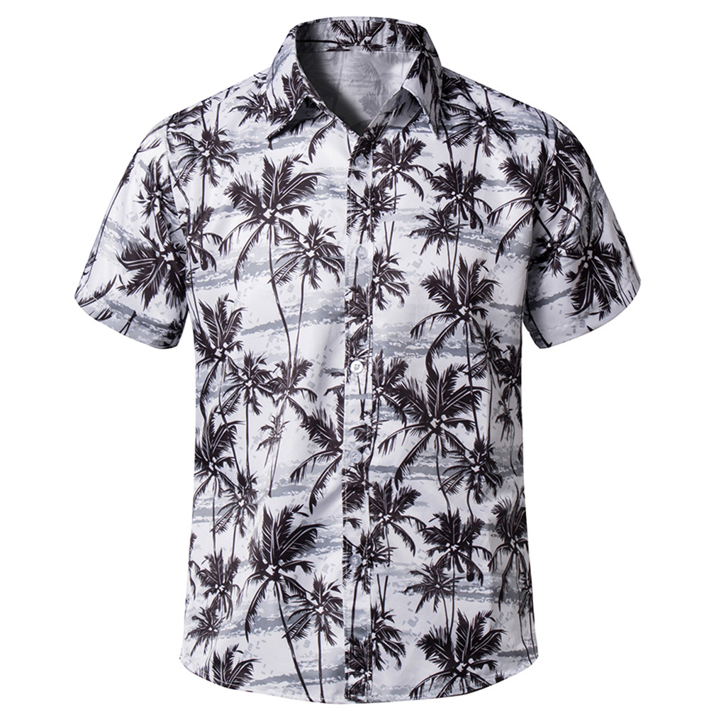 New Print Beach Shirt Summer Short Sleeve Shirt - CJdropshipping
