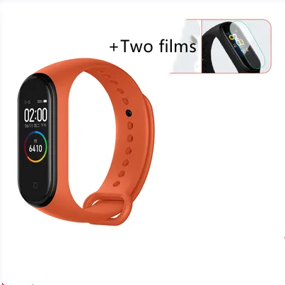 style: Bande 4 orange - Global Version Xiaomi mi band 3 Fitness Tracker Smart Bracelet 0.78 OLED Touch Screen 50M Waterproof miband 3 Xiomi band 3