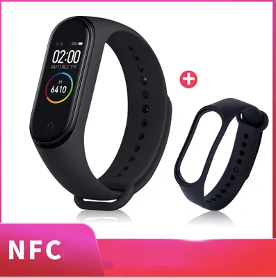 style: NFC 4+black - Global Version Xiaomi mi band 3 Fitness Tracker Smart Bracelet 0.78 OLED Touch Screen 50M Waterproof miband 3 Xiomi band 3
