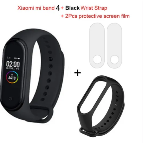 style: Bande 4+black - Global Version Xiaomi mi band 3 Fitness Tracker Smart Bracelet 0.78 OLED Touch Screen 50M Waterproof miband 3 Xiomi band 3