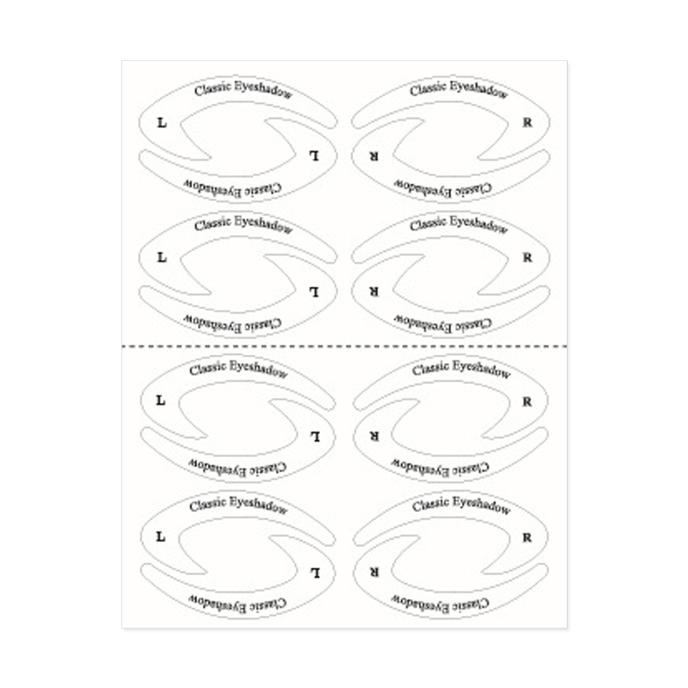 format: 8 pcs - Eye shadow line template sticker
