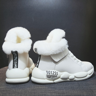 Warm snow boots high boots—4