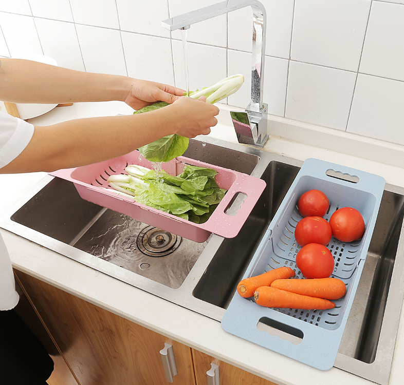 Sink telescopic vegetable basket CJdropshipping