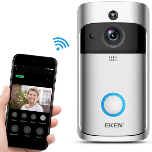 Model: Battery 1pcs - Video Doorbell Smart Wireless WiFi Security Door Bell