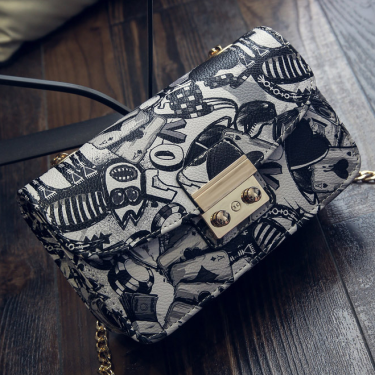 Women Bags Summer Graffiti Ladies designer handbags—2