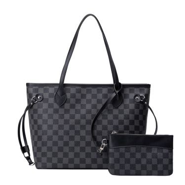 Handbag Women Checkered Shoulder Bag—2