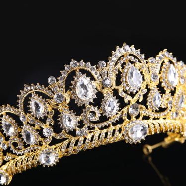 Bride's crown tiara—1