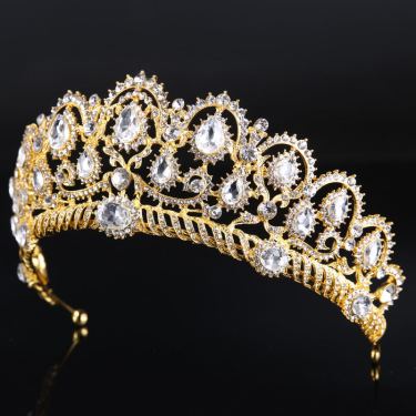 Bride's crown tiara—3