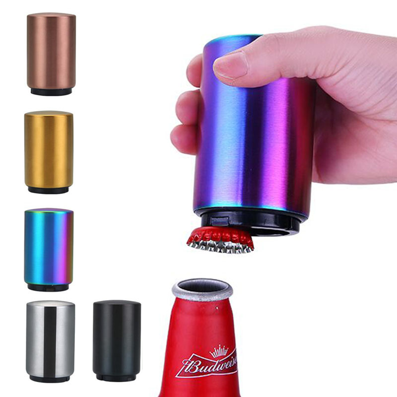 Portable Magnetic Automatic Beer Bottle Opener Bar Accessories Decor 