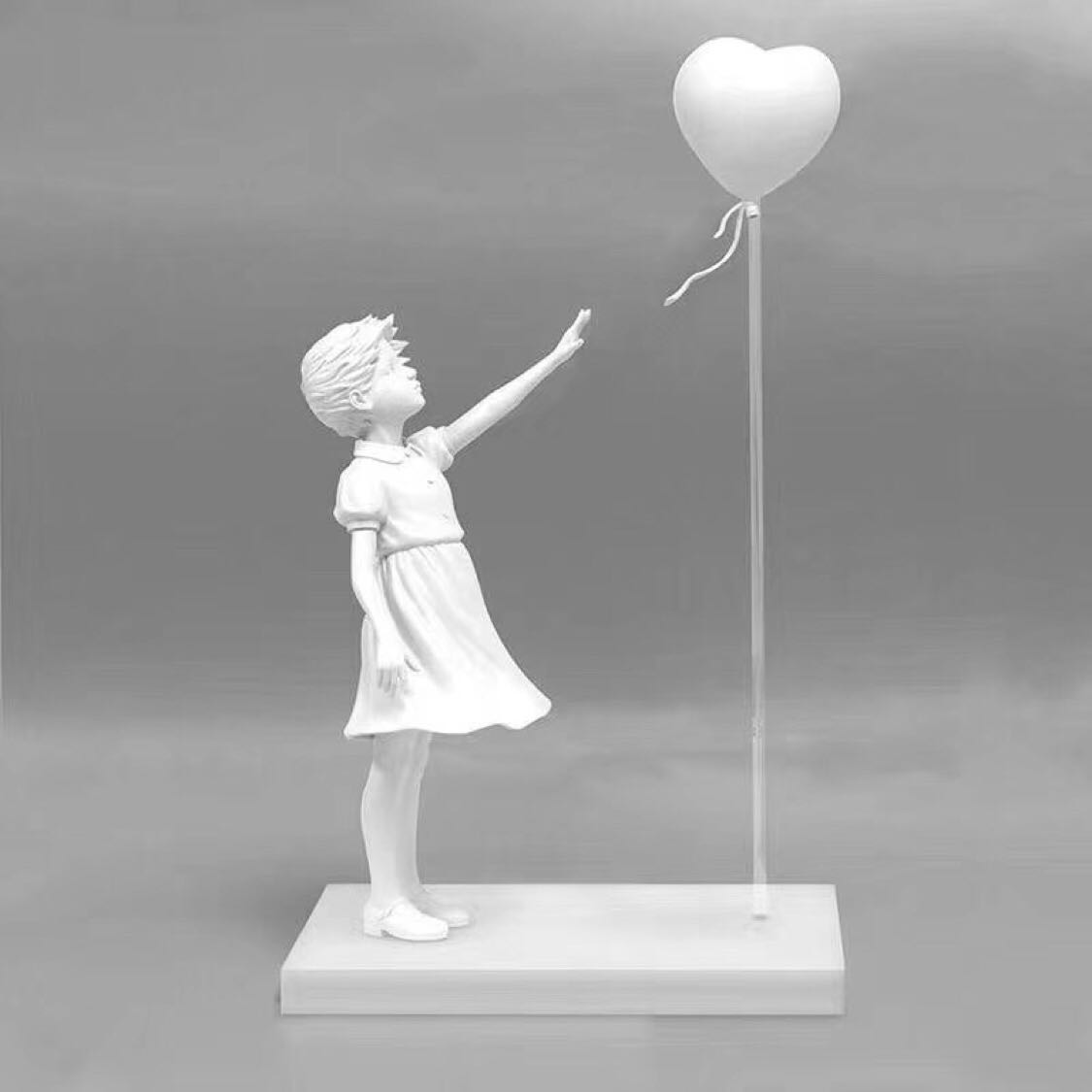 Girl with balloon model statue CJdropshipping