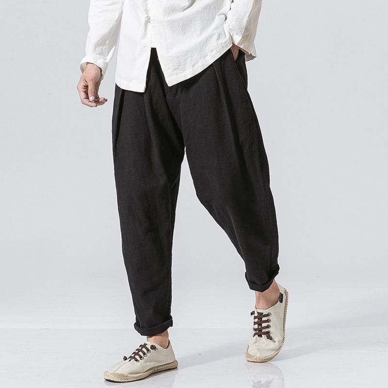 Chinese style loose men's casual pants - CJdropshipping