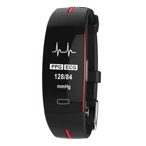 Color: Black and red - Compatible with Apple , Heart rate Monitor