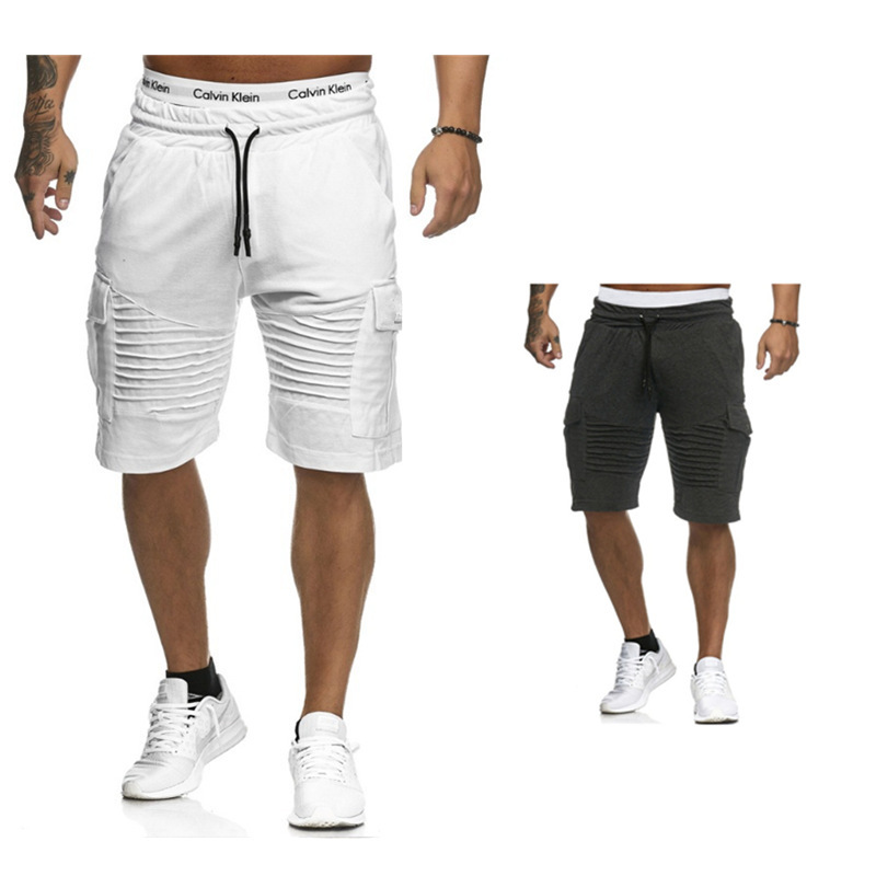 Men's pleated lace-up shorts - CJdropshipping