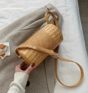 Versatile One Shoulder Cylinder Messenger Bag