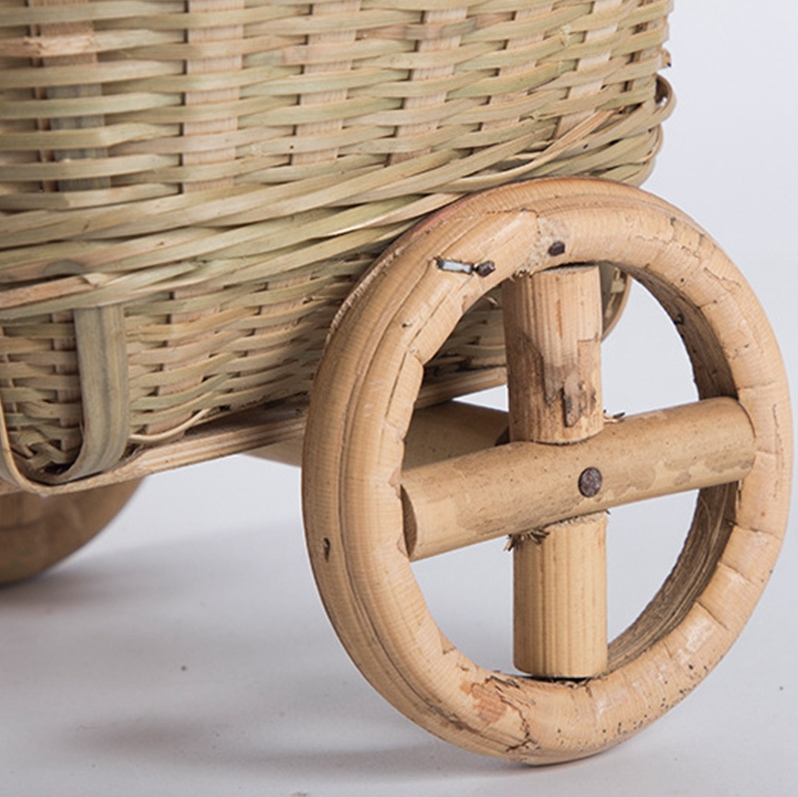 Hand-Made Bamboo Fruit Basket Decoration