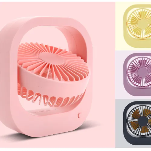 USB Desk Fan Portable Desktop Table Fan With 2 Speed 180 Rotation Adjustable Strong Wind Quiet Mini Fan For Office Household