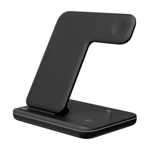 Color: BlackUSplug - Compatible Mobile Phone Watch Earphone Wireless Charger 3 In 1 Wireless Charger Stand