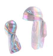 Parent-child laser simulation silk pirate hat long tail cape