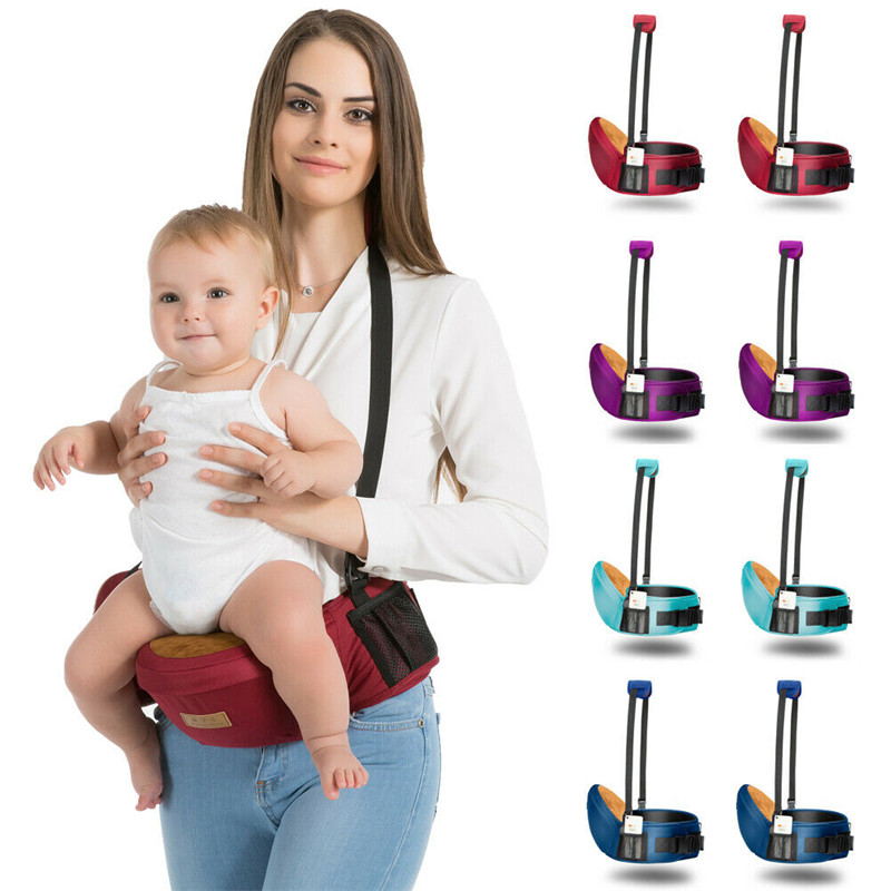 A Mom Has Taken Her Child on Hanging Hip Carrier