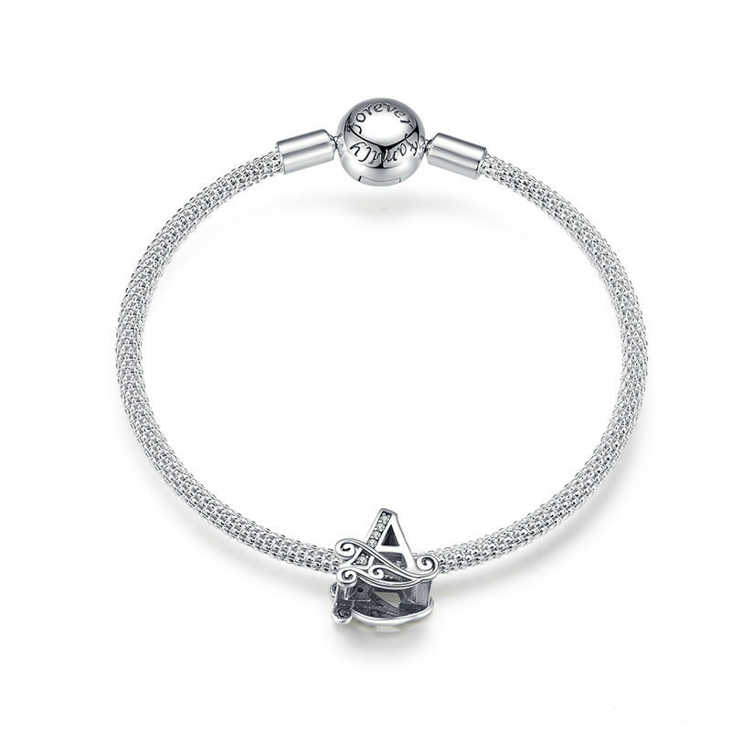 Sterling Silver Letter Bracelet CJdropshipping