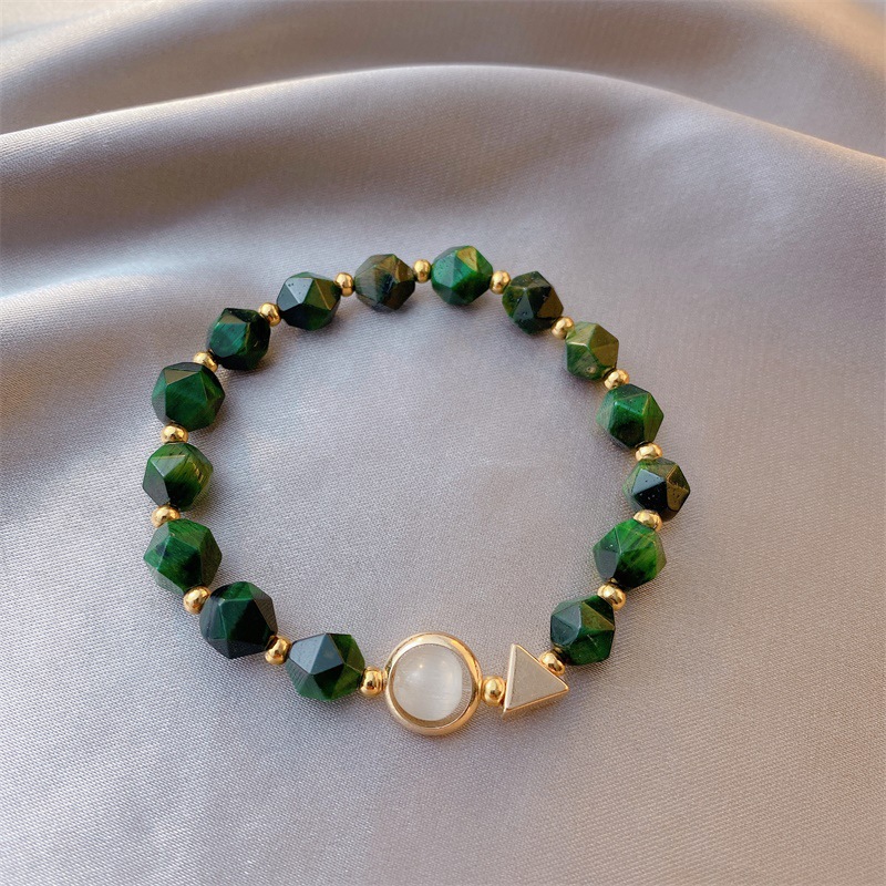 Light luxury green gemstone bracelet - CJdropshipping