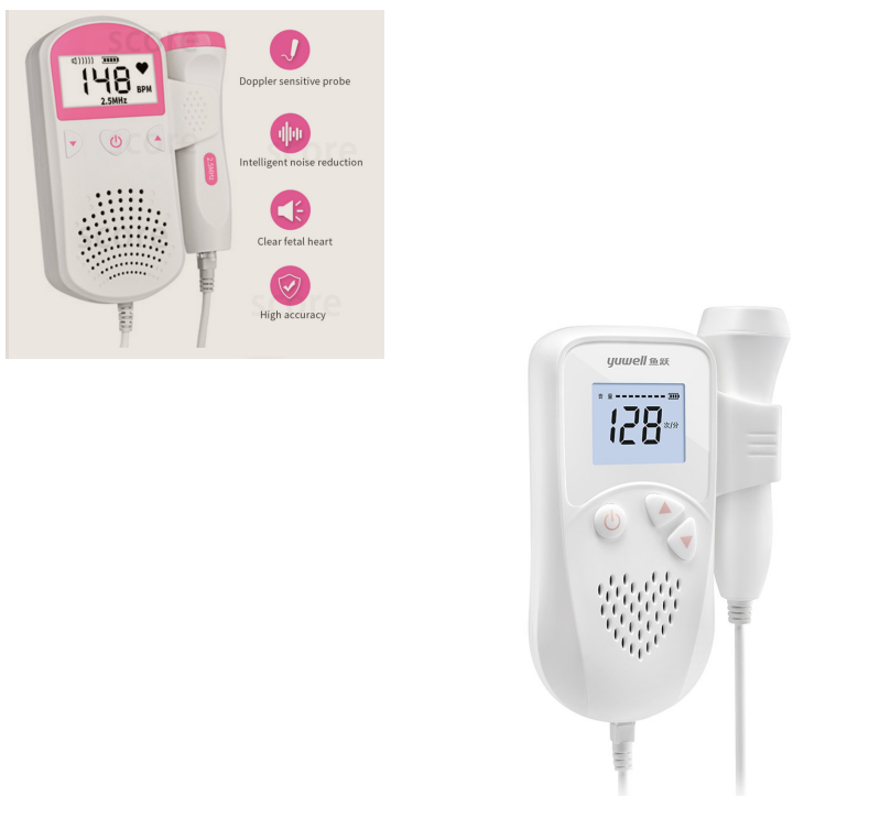 Image of Fetal Heart Rate Monitor Home Pregnancy Baby Fetal Sound Heart Rate Detector