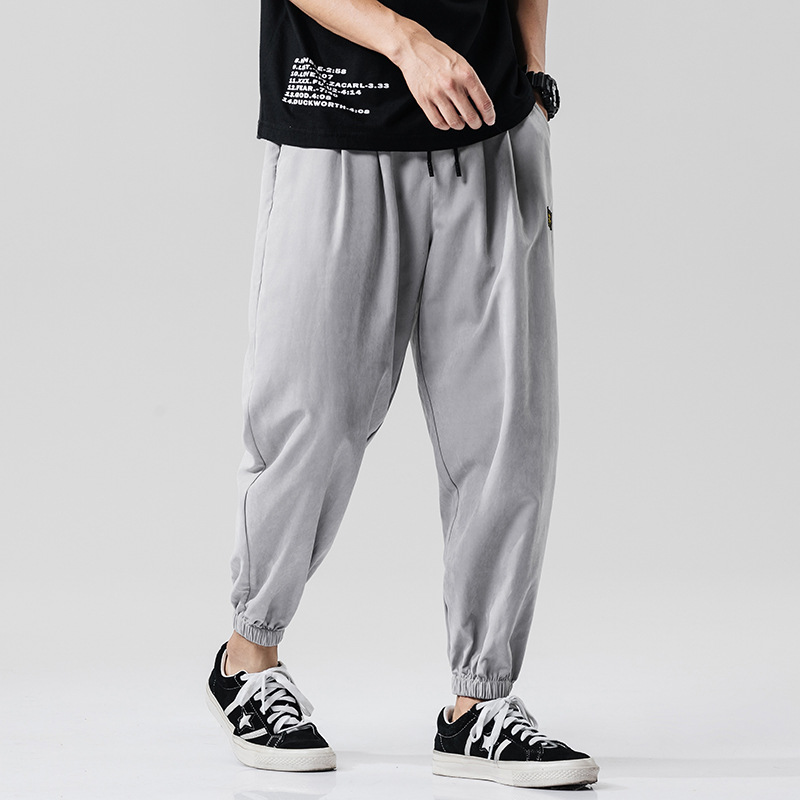 Japanese-style loose-fit cropped nine-point pants - CJdropshipping