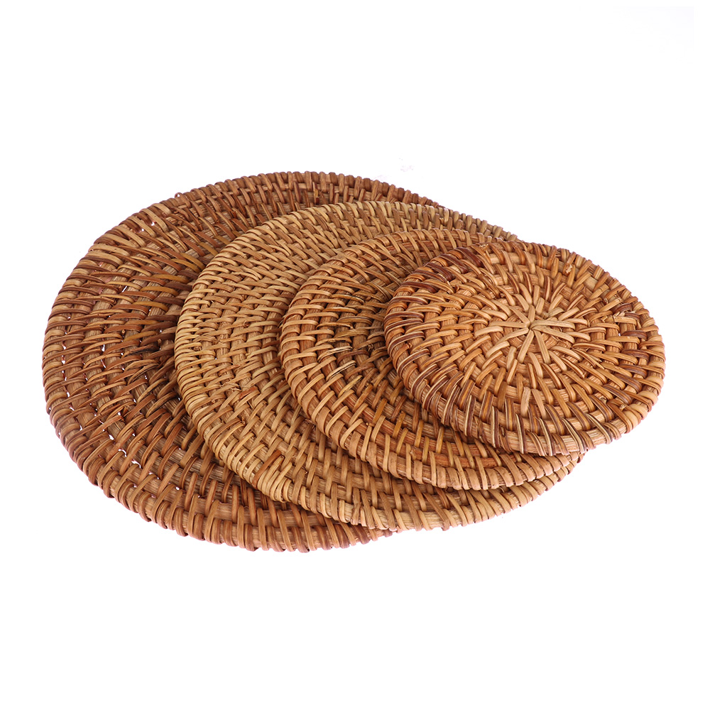 Handmade rattan coaster - CJdropshipping