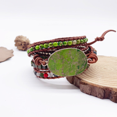 Bracelet woven handmade bohemian—1