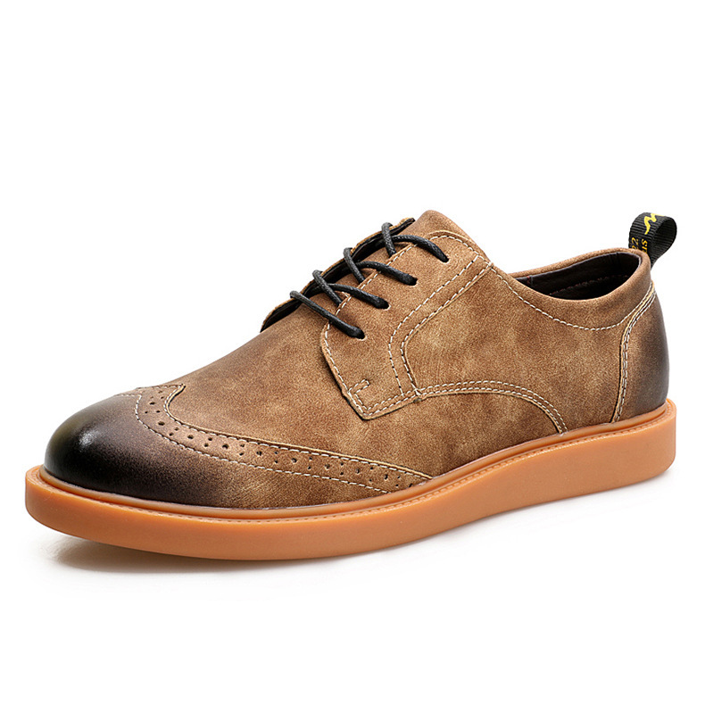 British carved brogue carved men's shoes - CJdropshipping