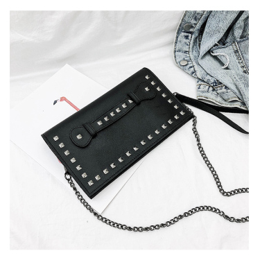 Envelope bag leather temperament shoulder chain female bag—3