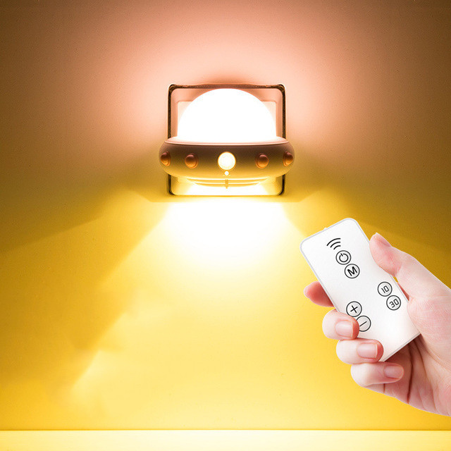 UFO LED Night Light Pink