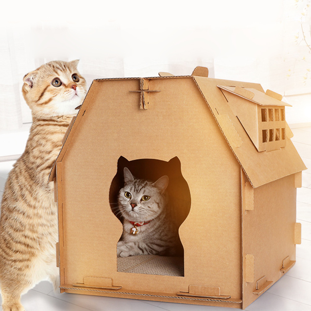 Cat house carton CJdropshipping