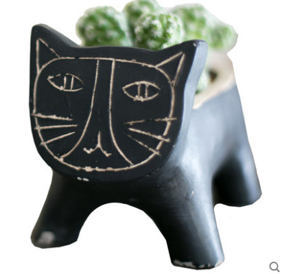 Abstract Mythical Creature Art Flowerpot - Image 2