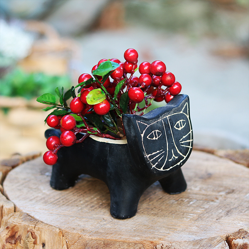 Abstract Mythical Creature Art Flowerpot - Image 5
