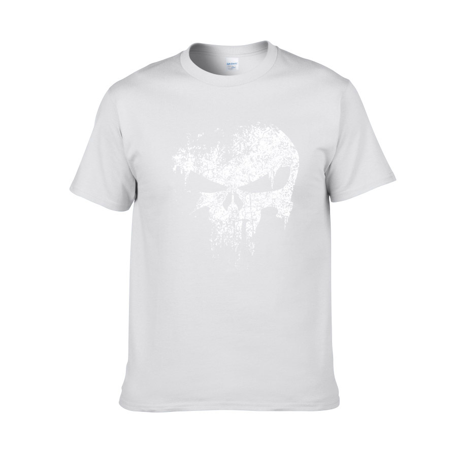 Punisher Skull Print T-shirt