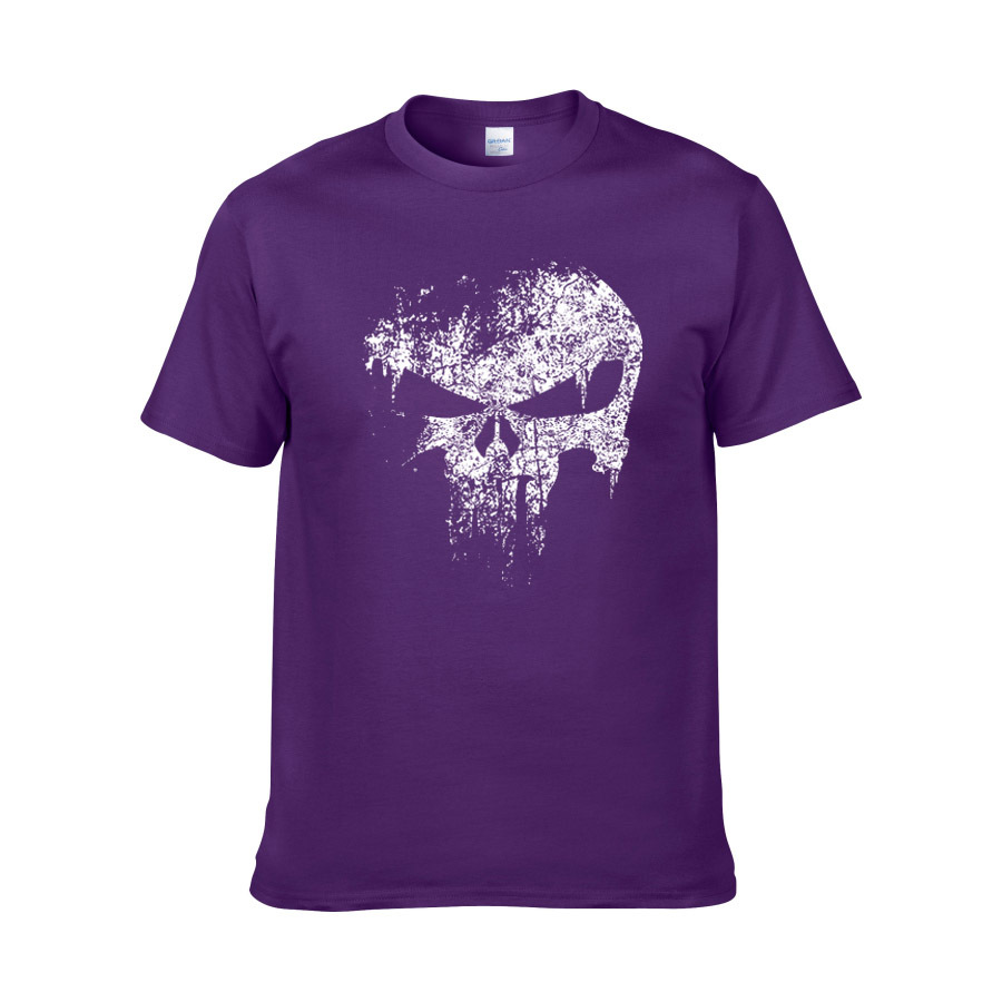 Punisher Skull Print T-shirt