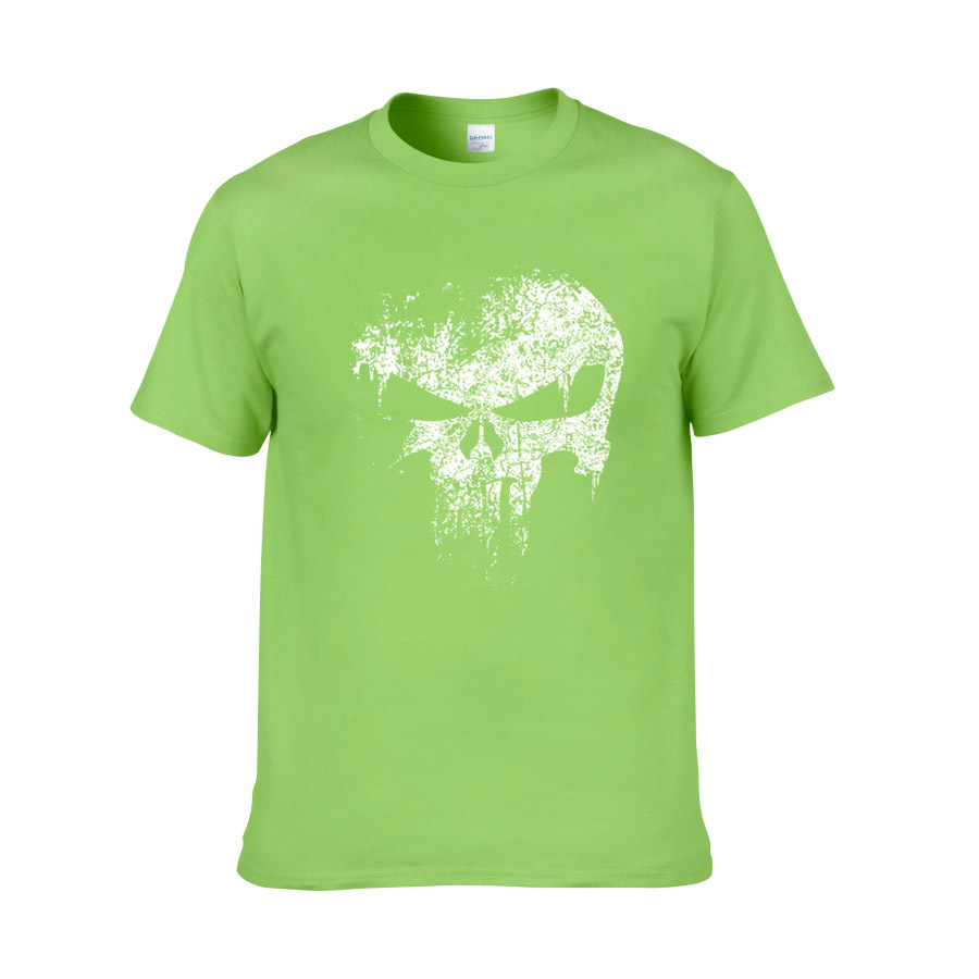 Punisher Skull Print T-shirt