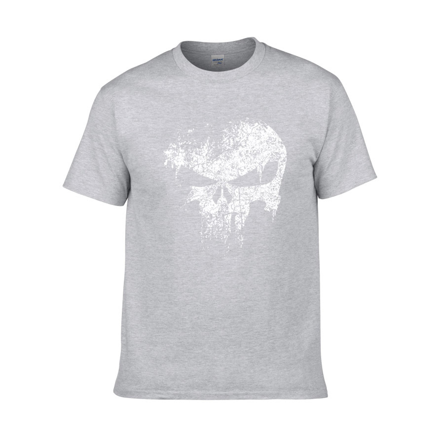Punisher Skull Print T-shirt