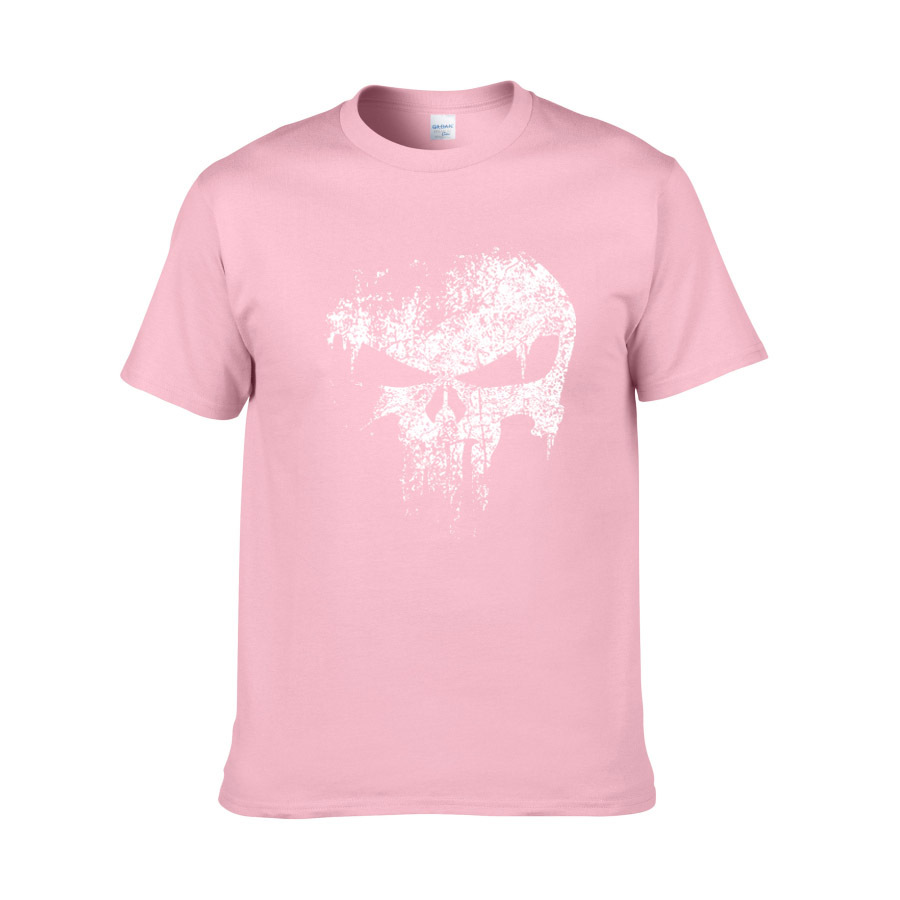 Punisher Skull Print T-shirt