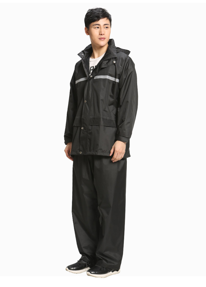 Reflective adult split raincoat rain pants suit - CJdropshipping