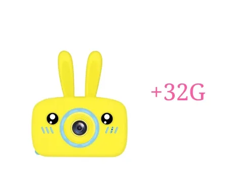 Color: Yellow with 32G - Children's camera