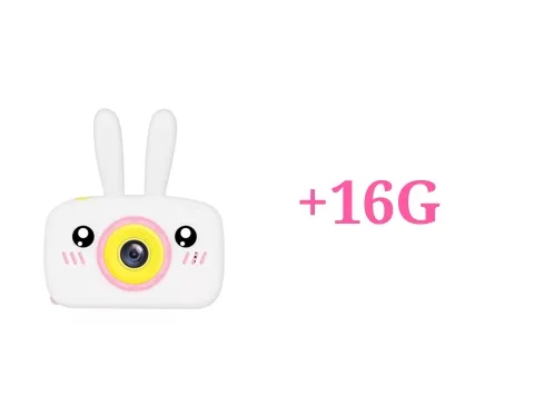 Color: White with 16G - Children's camera