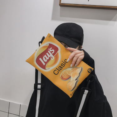 New Lay's Potato Chips Cute Canvas Messenger Bag—3