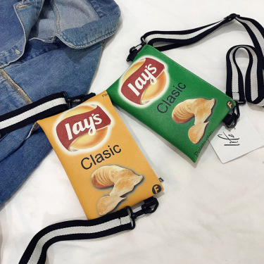 New Lay's Potato Chips Cute Canvas Messenger Bag—2