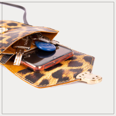 Retro leopard print phone bag—4