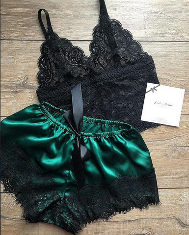 Lace Nightgown Set 1
